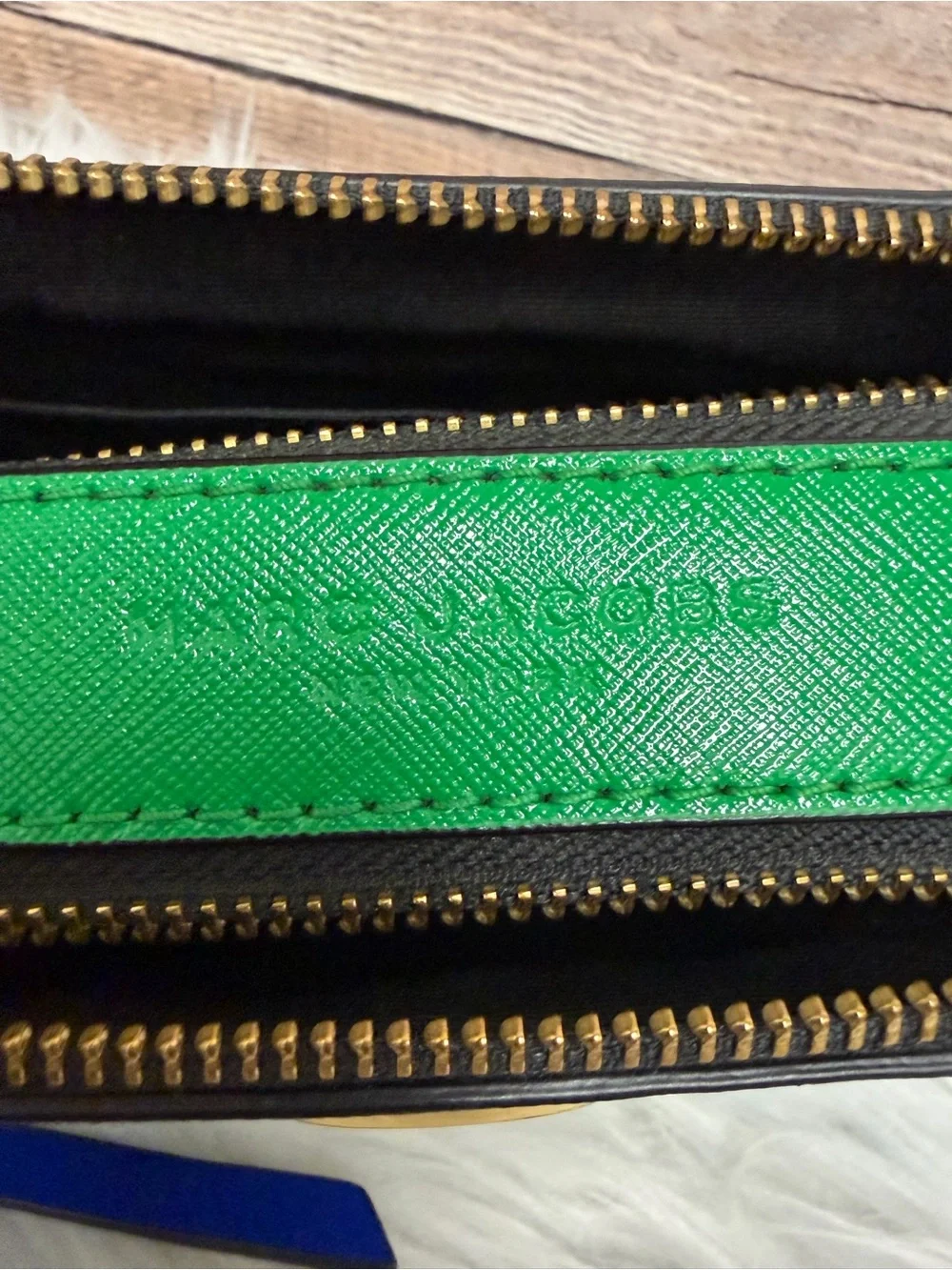 Marc Jacobs Leather Crossbody Blue &Green